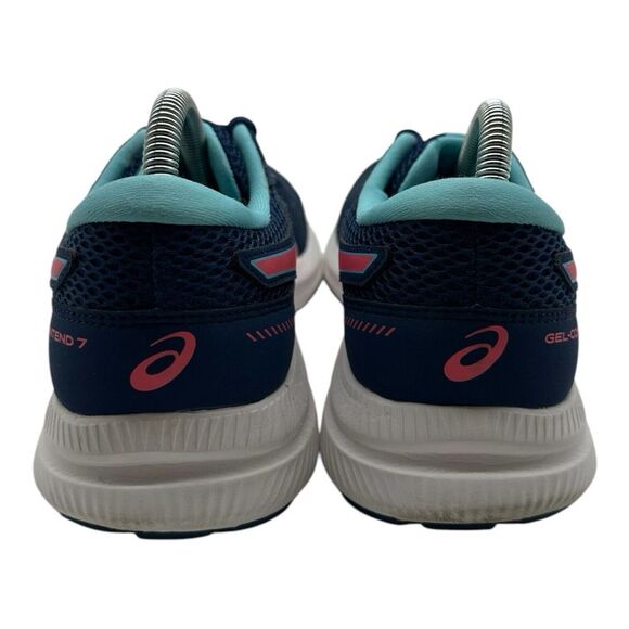 ASICS Gel Contend 7 Running Shoes Womens Sz 9.5 Navy Blue Pink Sneakers 1012B228 - Picture 8 of 11